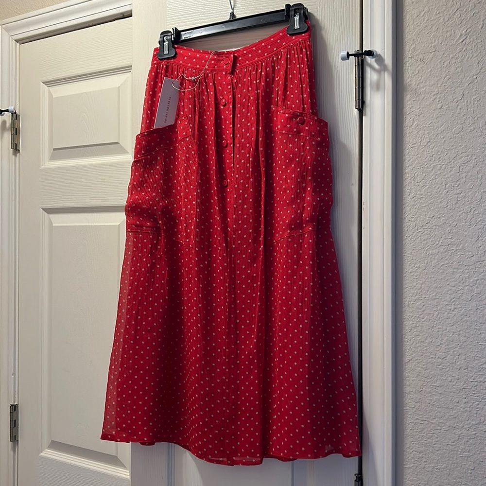 Rebecca Taylor Pin Dot Skirt